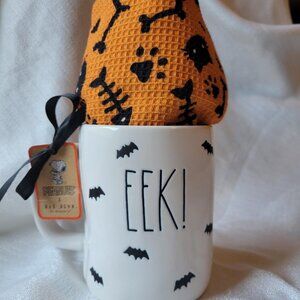 Rae Dunn Halloween Mug and Tea Towel